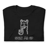 Spark Me Up Llama | Premium Unisex Organic t-shirt