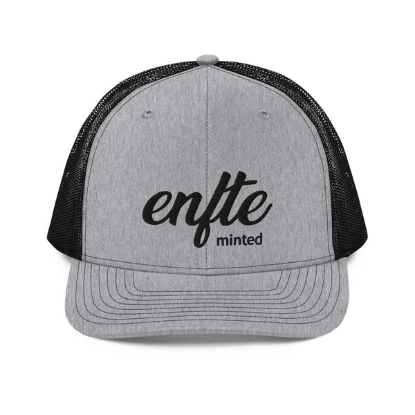 Classically styled Trucker Hat made for adventure. Complete your outfit with an  embroidered Enfte trucker cap—combine it with an  Enfte Token tee, slacks, and comfy shoes. It has a classic structured fit, adjustable plastic snapback, and a curved visor that matches its underbill. A mesh cap is a type of baseball cap.