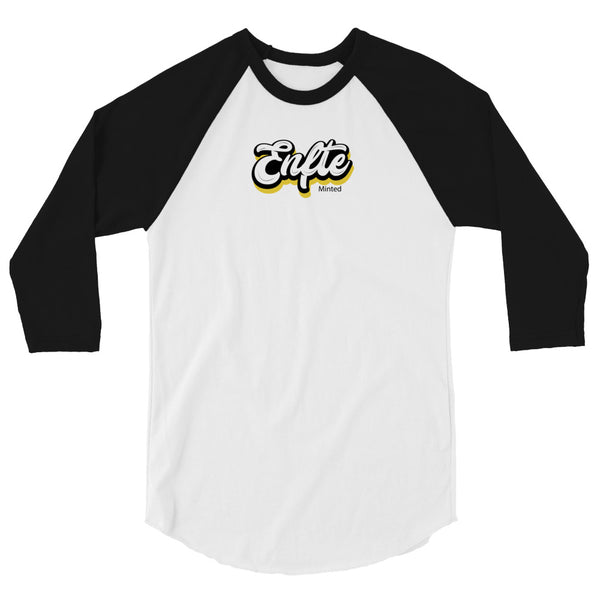 A stylish spin on the classic baseball raglan. This Enfte Minted 3/4 sleeve tee has a  combed cotton blend that makes it super soft, comfortable, and lightweight. This raglan is offered  in a unisex style which makes it popular for both males and females. One thing that has never changed  is how stylishly on-trend the Enfte Minted raglan is.