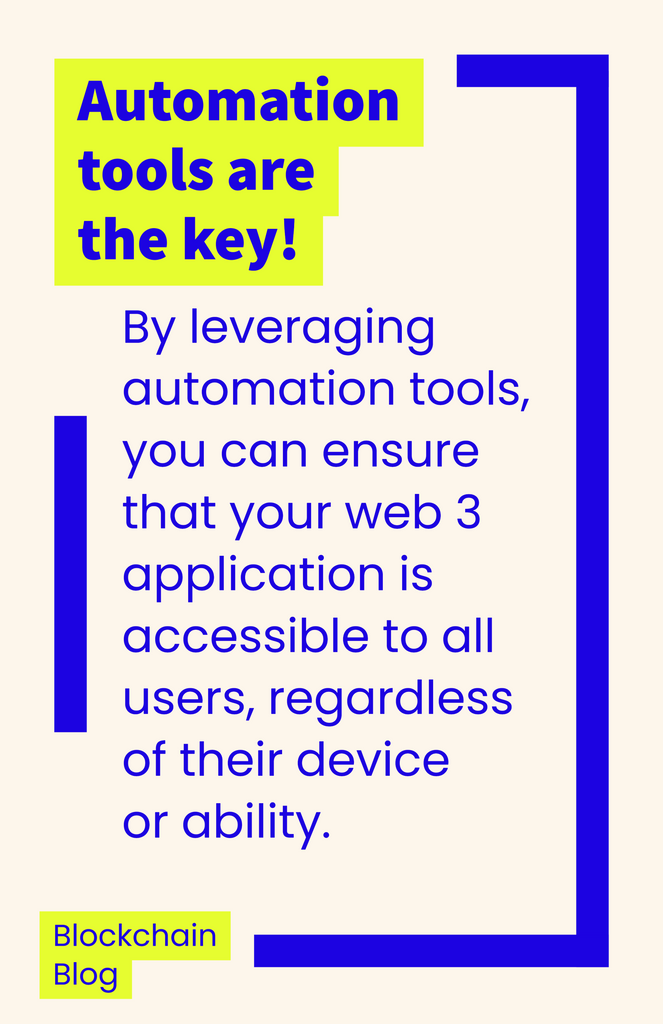 Are web 3 application's getting more accessible to people with disabilities?