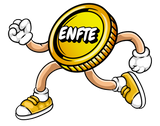 Running Crypto Coin Design by Enfte