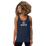 A classic, premium staple tank top. Easy going logo for any occasion. This tank top is a conversation starter piece everywhere you go!