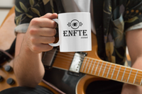  Whether you're drinking your morning coffee, evening tea, or something in between –  this Enfte mug is for you! It's sturdy and glossy with a vivid print that'll withstand the microwave and  dishwasher. Perfect for all occasions whether it is at the office or morning breakfast.  Ceramic 11oz dishwasher and microwave safe.