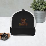 Classically styled Trucker Hat made for adventure. Complete your outfit with an  embroidered Enfte trucker cap—combine it with an  Enfte Token tee, slacks, and comfy shoes. It has a classic structured fit, adjustable plastic snapback, and a curved visor that matches its underbill. A mesh cap is a type of baseball cap.