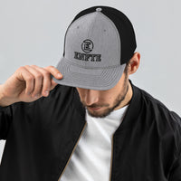 Classically styled Trucker Hat made for adventure. Complete your outfit with an  embroidered Enfte trucker cap—combine it with an  Enfte Token tee, slacks, and comfy shoes. It has a classic structured fit, adjustable plastic snapback, and a curved visor that matches its underbill. A mesh cap is a type of baseball cap.