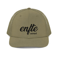 Classically styled Trucker Hat made for adventure. Complete your outfit with an  embroidered Enfte trucker cap—combine it with an  Enfte Token tee, slacks, and comfy shoes. It has a classic structured fit, adjustable plastic snapback, and a curved visor that matches its underbill. A mesh cap is a type of baseball cap.