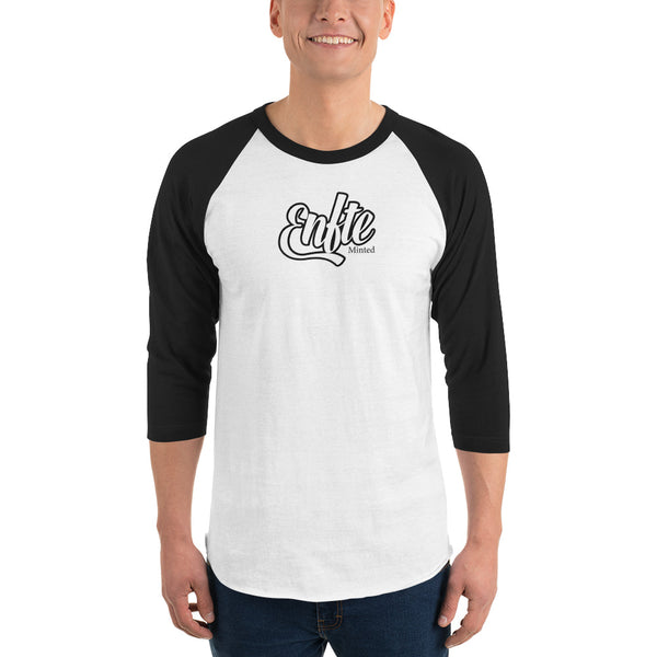 A stylish spin on the classic baseball raglan. This Enfte minted 3/4 sleeve tee has a combed cotton  blend that makes it super soft, comfortable, and lightweight.