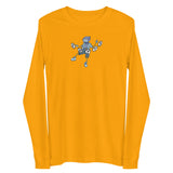 This versatile Blockchain-Player long sleeve tee will enrich any wardrobe. For a casual look, combine it with your favorite jeans, and layer it with a button-up shirt, a zip-up hoodie, or a snazzy jacket.